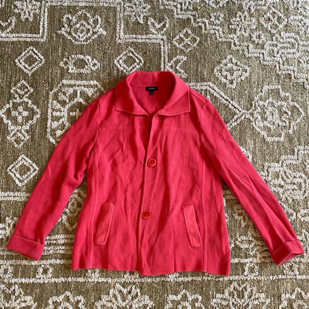 Talbots Pink Button Down Size S